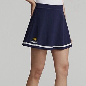 Polo Ralph Lauren Us Open ball crew skort tennis skirt navy and white size small